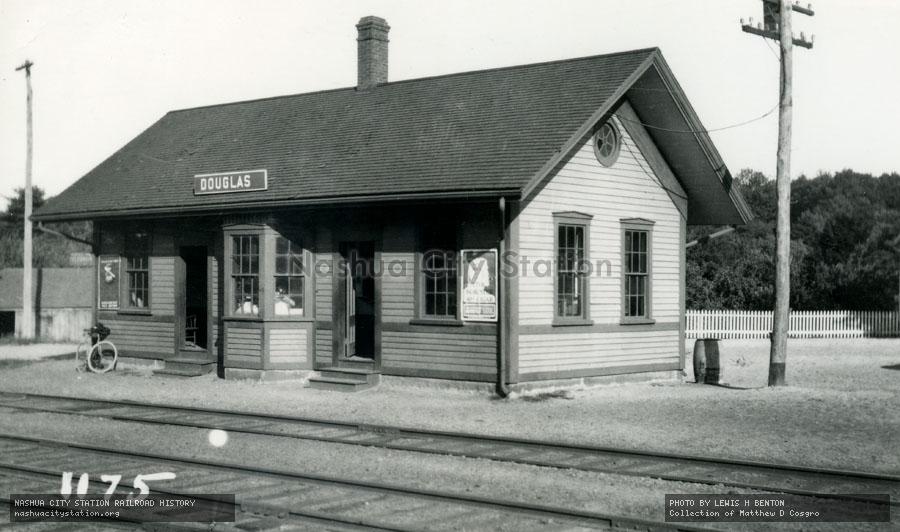 Postcard: Railroad Station, Douglas, Massachusetts